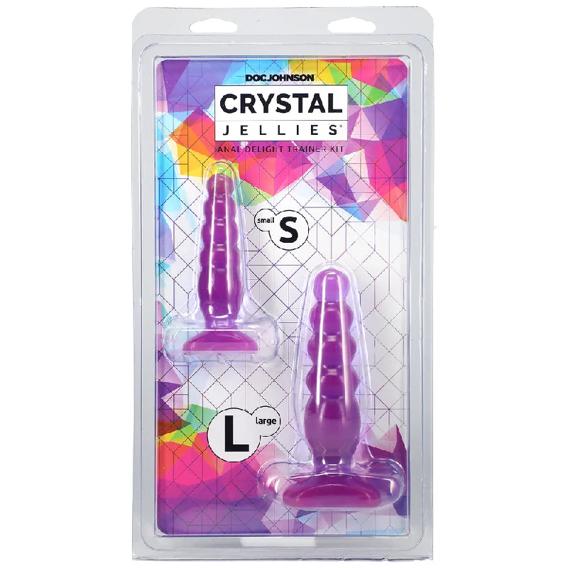 Crystal Jellies Anal Delight Trainer Kit Purple