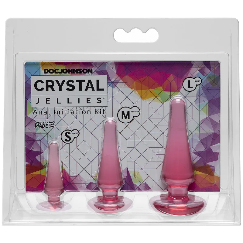 Crystal Jellies Anal Initiation Kit Pink