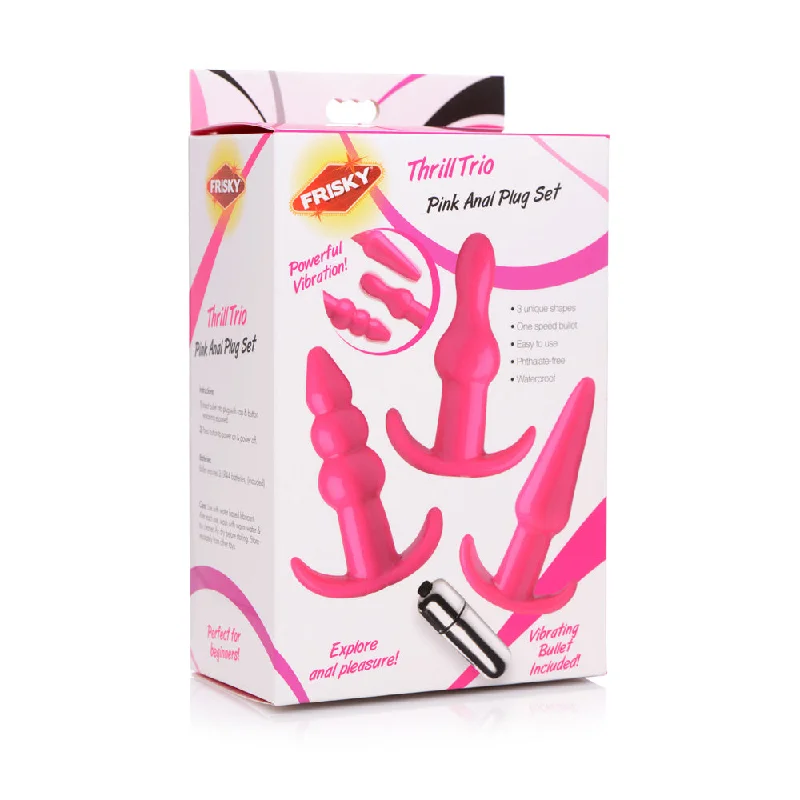 Frisky Thrill Trio Anal Plug Set Pink