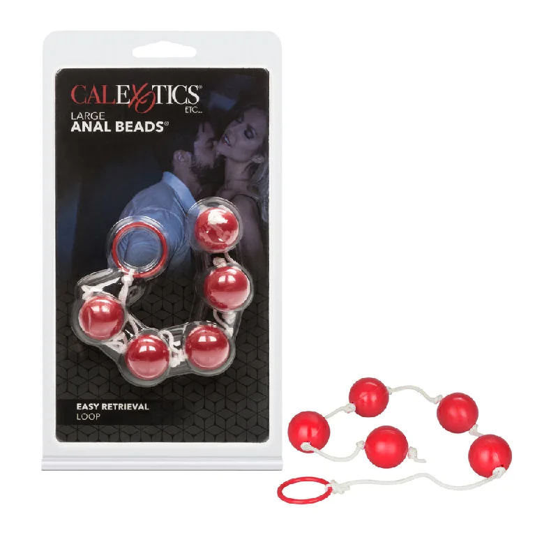 Large Anal Beads Red