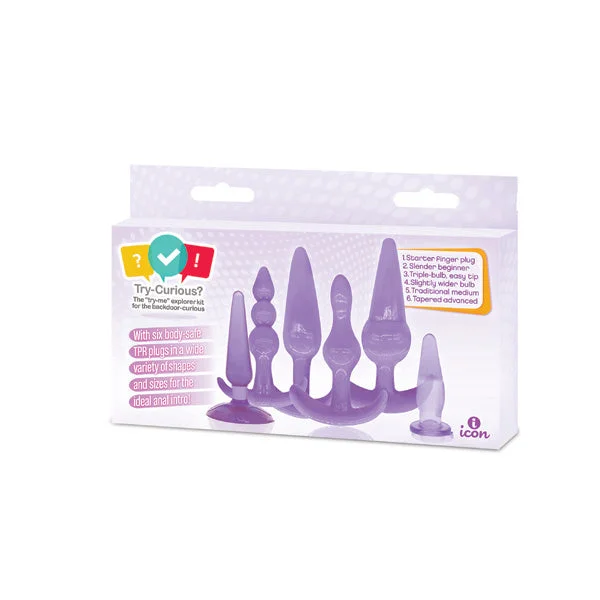 Try-Curious Anal Plug Kit Purple