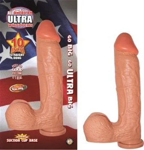 Ultra Whopper 10-inch Suction Cup Dildo with Veined Real Feel