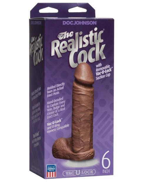 "6"" Realistic Cock W/balls"