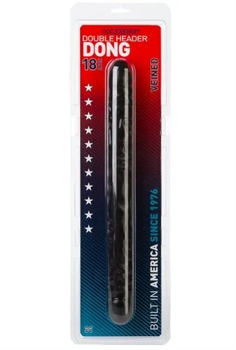 Double Header 18 Inches Veined - Black