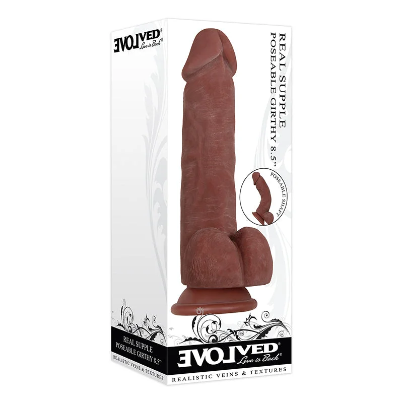 Evolved Real Supple Poseable Girthy Dark 8.5”