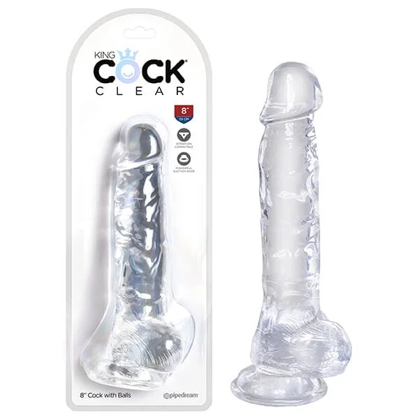 King Cock  8'' Cock with Balls -