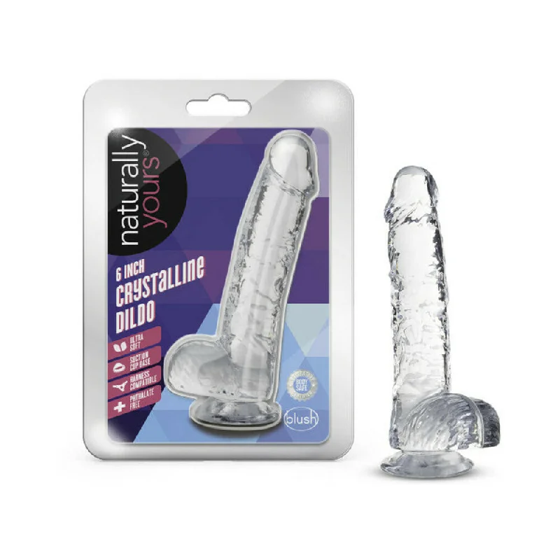 Naturally Yours Crystalline Dildo 6 In. Diamond