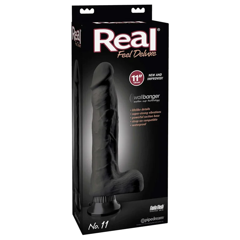 No 11 Wallbanger Vibrating Dildo - Black