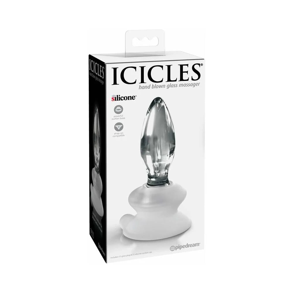 Pipedream Icicles No. 91 Glass Anal Plug With Suction Cup