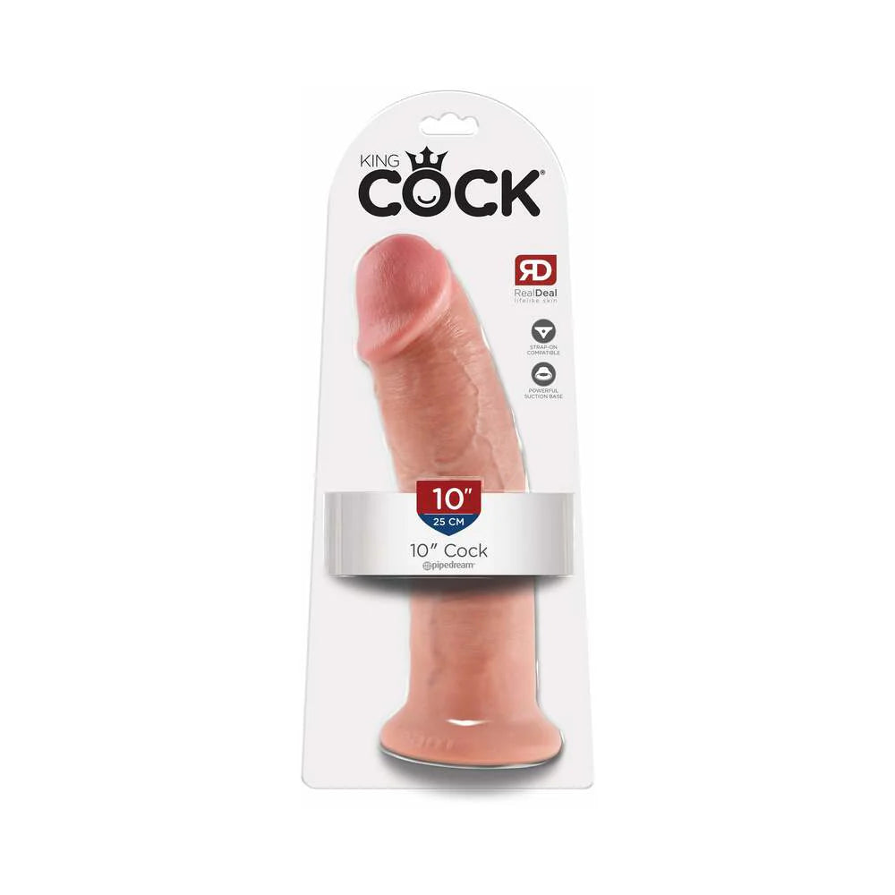 Pipedream King Cock 10 in. Cock Realistic Dildo With Suction Cup