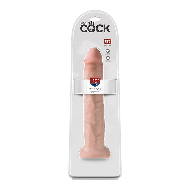 Pipedream King Cock 13 in. Cock Realistic Dildo With Suction Cup Beige