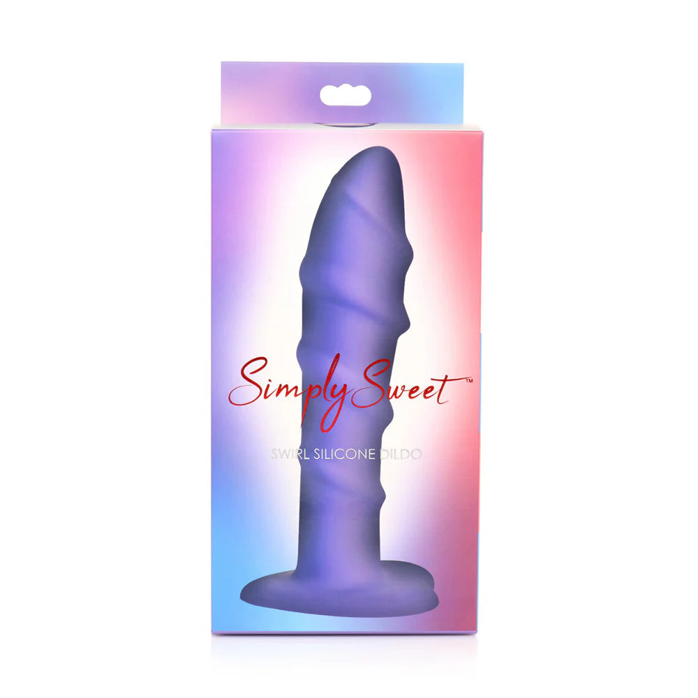 Simply Sweet Swirl 7 in. Silicone Dildo