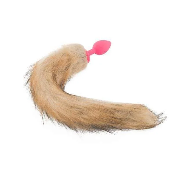 18" Fox Tail Silicone Plug