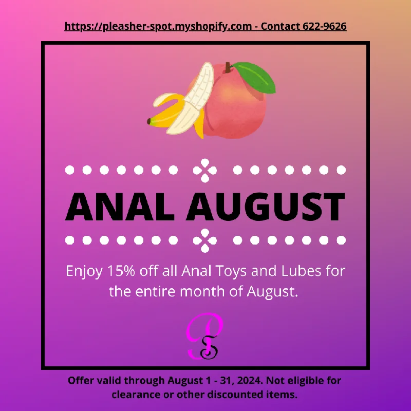 Anal August Sale