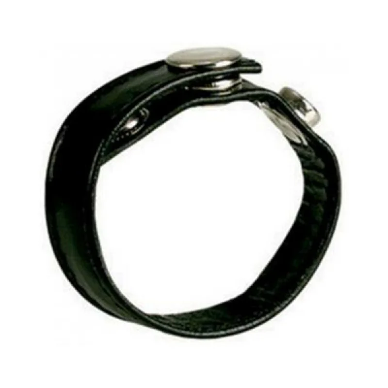 Black Leather Ring