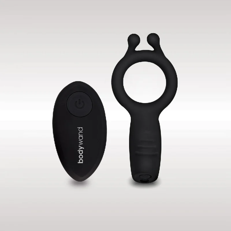 Bodywand Date Night Vibrating Couples Cock Ring With Remote Black