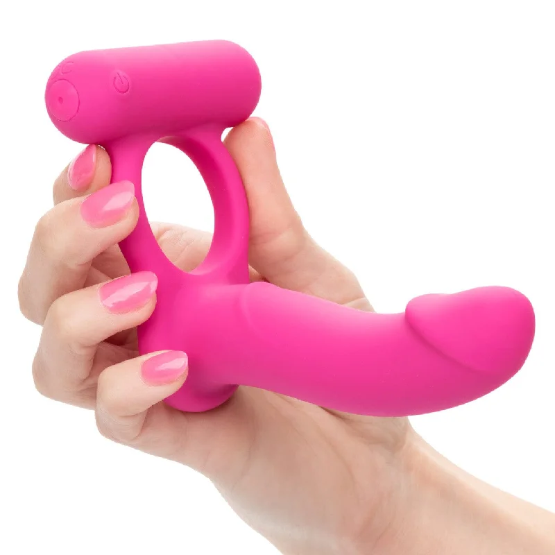 Double Diver Vibrating Cock Ring for DP + Clitoral Stimulation