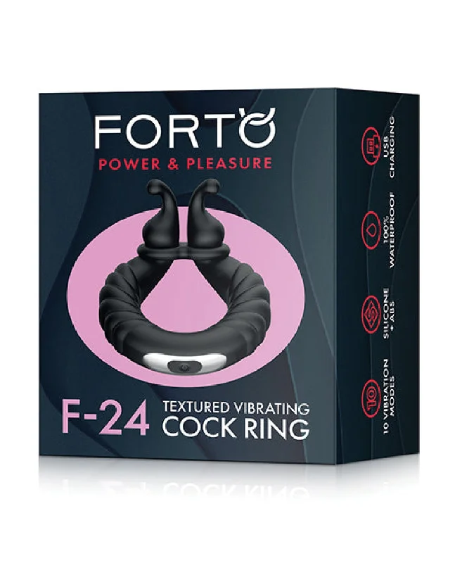 Forto F-24 Textured Vibrating Cock Ring