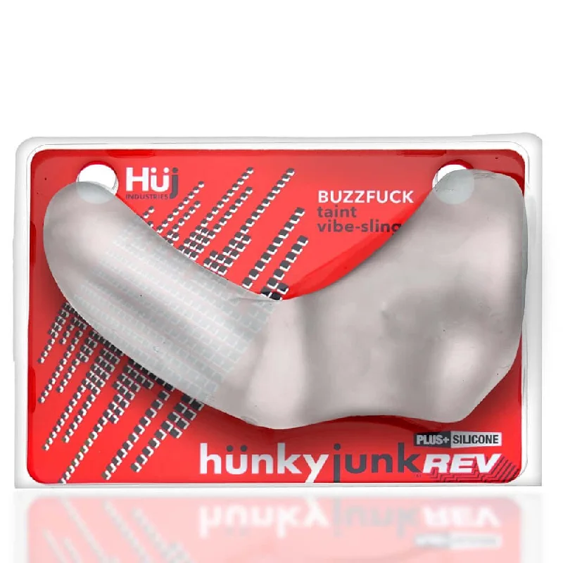 Hunky Junk Buzz Fuck Clear Ice Vibrating Cock Ring from Oxballs