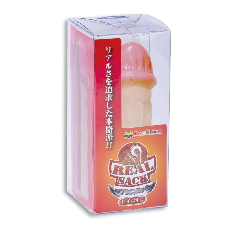 Kiss Me Love - Real Sack Ibo Line Penis Extension (Beige)