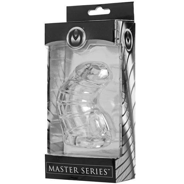 Master Series - Detained Soft Body Chastity Cage (Clear)