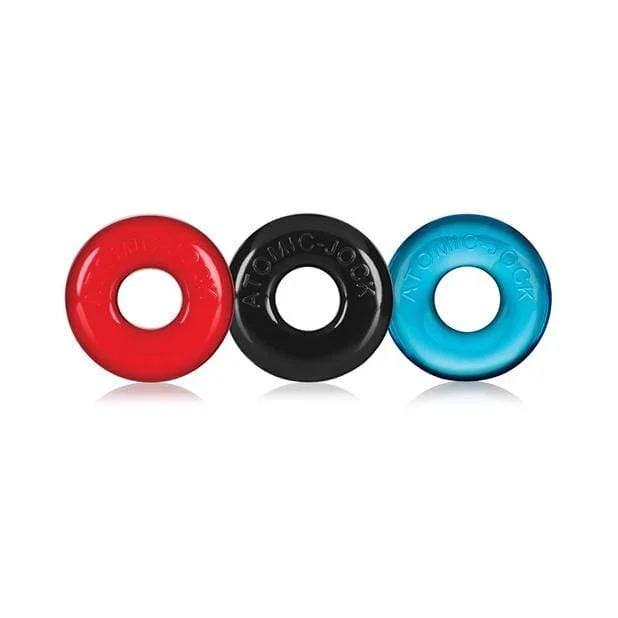 Oxballs - Ringer Donut Cock Ring Set Pack of 3 (Multi Colour)