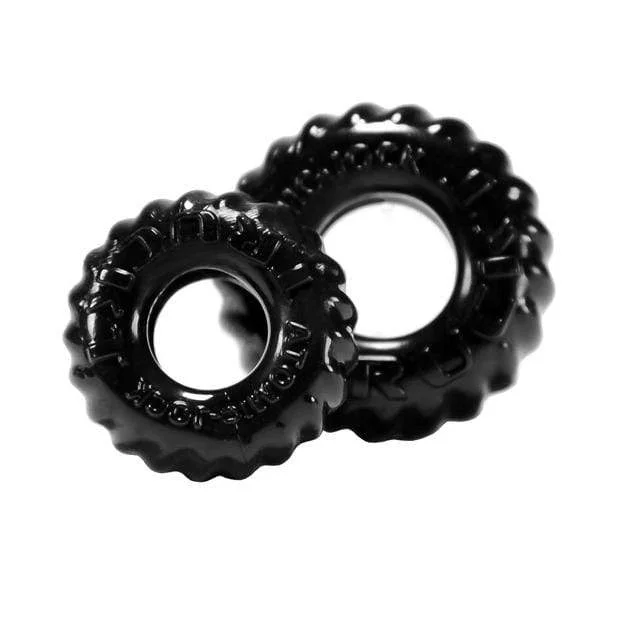 Oxballs - TruckT Cock & Ball Ring Set Pack of 2 (Black)