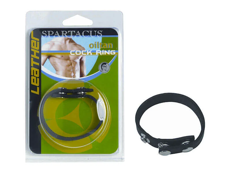 Spartacus Leather Cock Gear Plain Leather Cock Ring