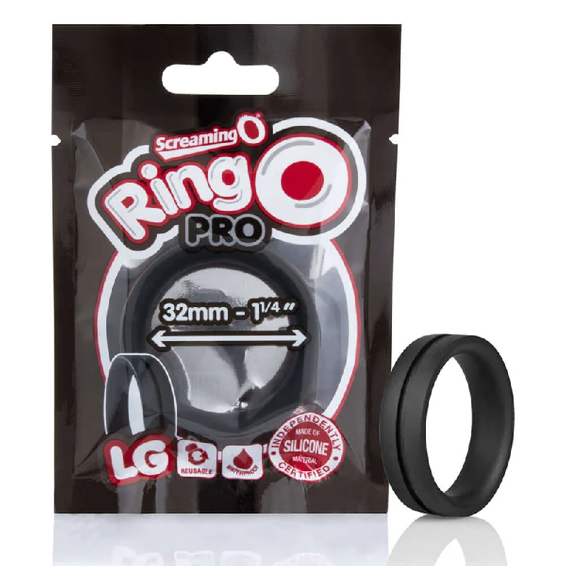 Enhance Your Pleasure with Screaming O Ringo Pro Black - True Silicone Erection Ring