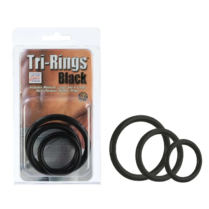 Tri-Rings Black Set