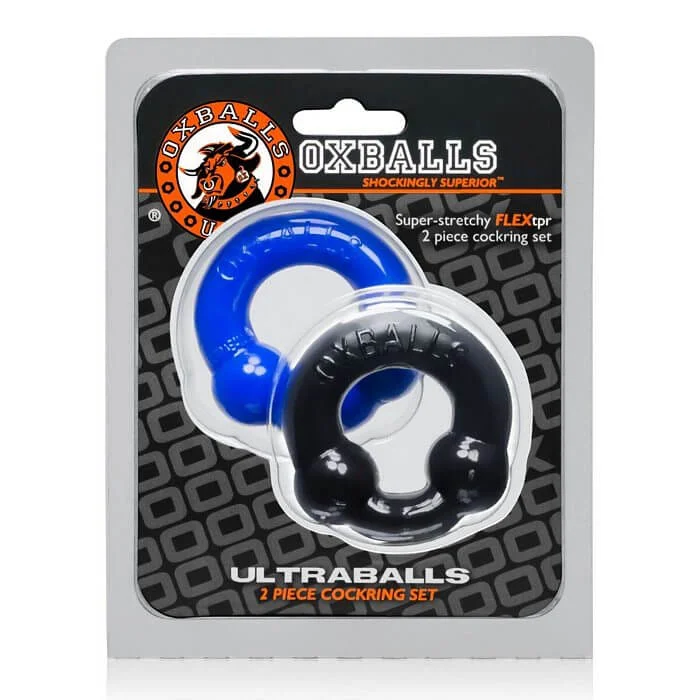 Ultra Balls Cock Ring Duo-Pack: Enhanced Design for Ultimate Pleasure