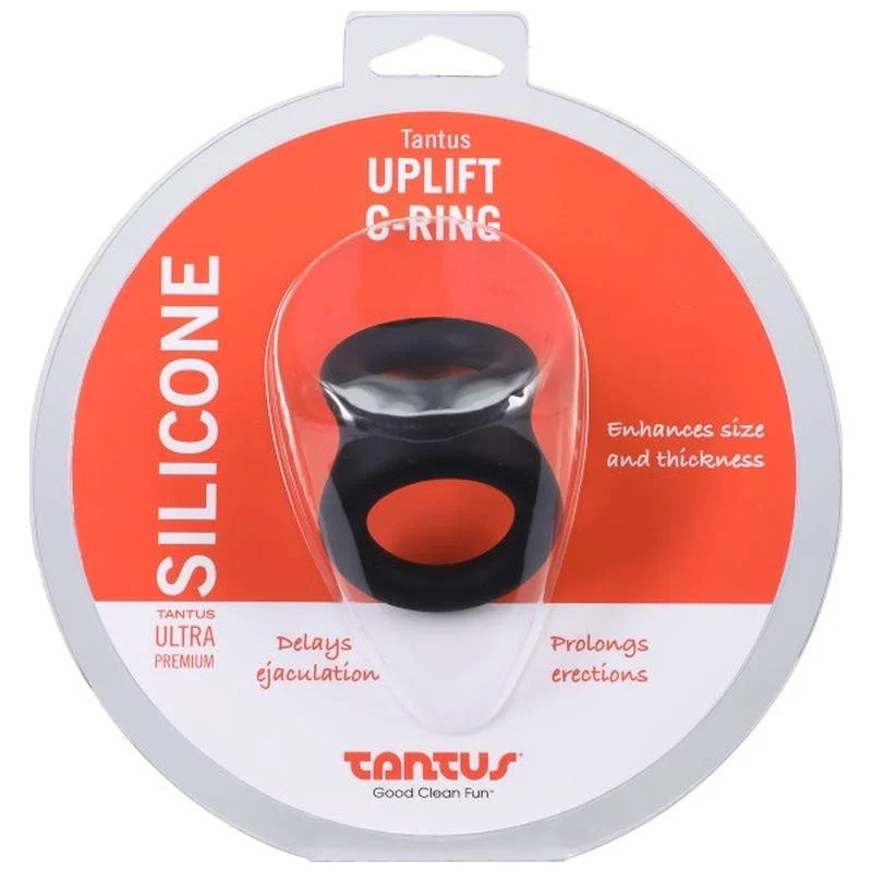 Uplift Silicone Cock Ring Onyx